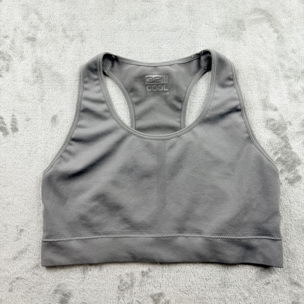 32‎ Degrees Cool Gray Racerback Sports Bra Women's Small S